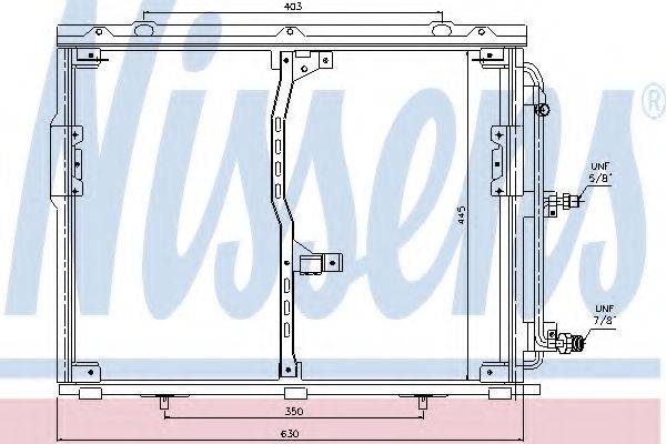 Конденсатор, кондиціонер 94330 NISSENS