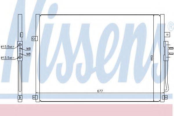 Конденсатор, кондиціонер 94464 NISSENS