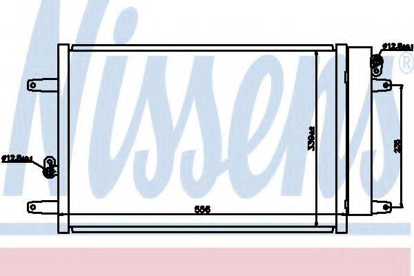 Конденсатор, кондиціонер 94575 NISSENS