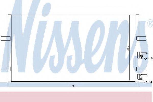 Конденсатор, кондиціонер 94915 NISSENS