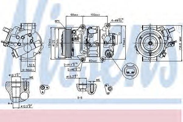 Компресор, кондиціонер 89314 NISSENS
