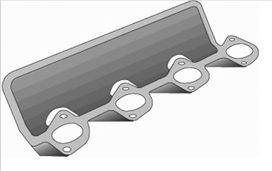 Прокладка, випускний колектор