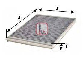 Фільтр, повітря у внутрішньому просторі S 4161 CA SOFIMA