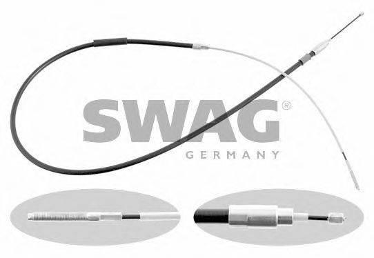 Трос, стоянкова гальмівна система 20 92 8736 SWAG