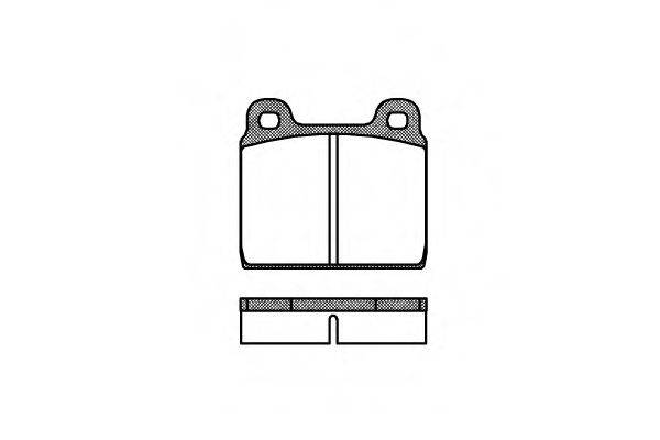 Комплект гальмівних колодок, дискове гальмо 2002.20 ROADHOUSE