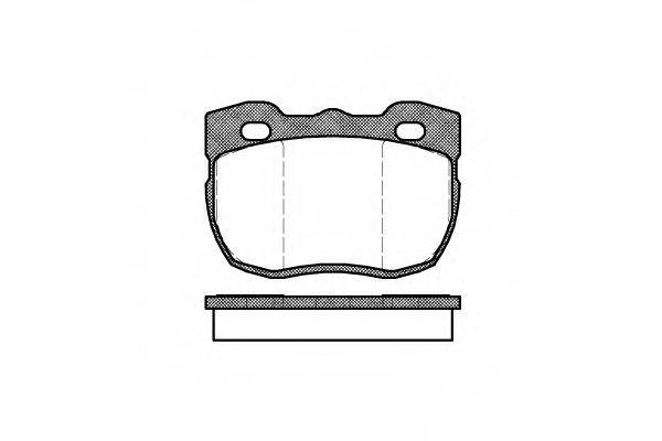 Комплект гальмівних колодок, дискове гальмо 2267.00 ROADHOUSE