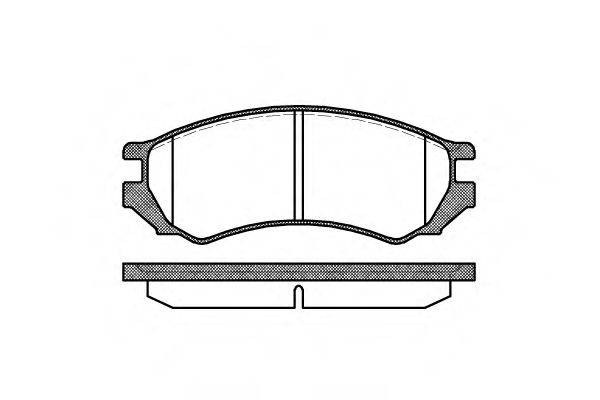 Комплект гальмівних колодок, дискове гальмо 2344.00 ROADHOUSE