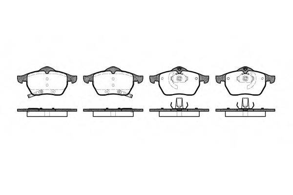 Комплект гальмівних колодок, дискове гальмо 2390.32 ROADHOUSE