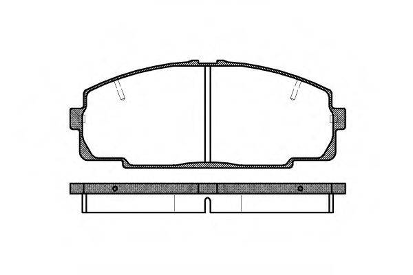 Комплект гальмівних колодок, дискове гальмо 2421.20 ROADHOUSE