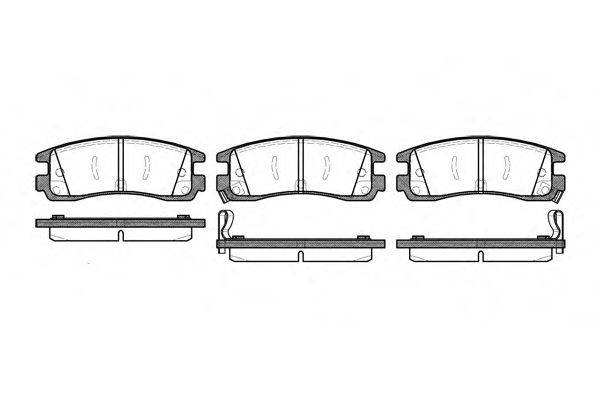 Комплект гальмівних колодок, дискове гальмо 2566.22 ROADHOUSE