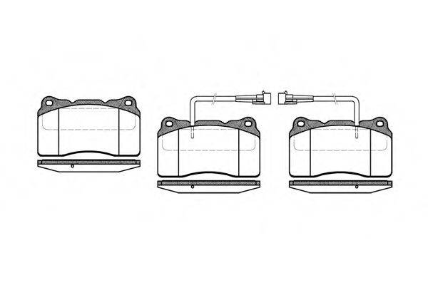 Комплект гальмівних колодок, дискове гальмо 2666.02 ROADHOUSE