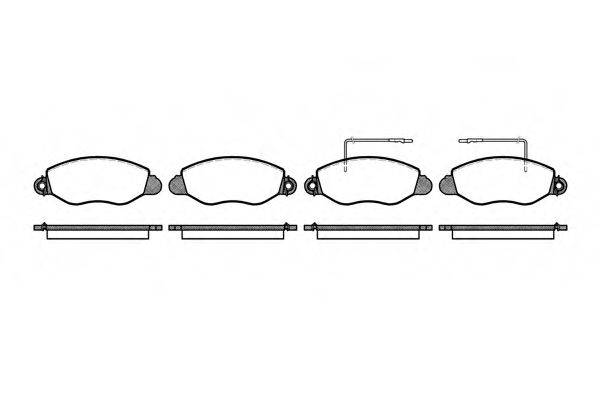 Комплект гальмівних колодок, дискове гальмо 2772.22 ROADHOUSE