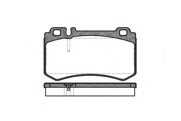 Комплект гальмівних колодок, дискове гальмо 2993.00 ROADHOUSE