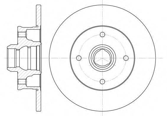 гальмівний диск 6024.00 ROADHOUSE