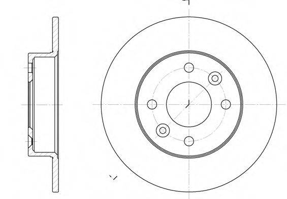 гальмівний диск 6066.00 ROADHOUSE