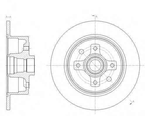 гальмівний диск 6217.00 ROADHOUSE