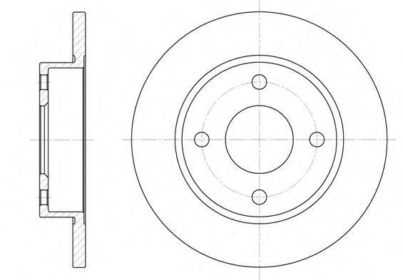гальмівний диск 6427.00 ROADHOUSE