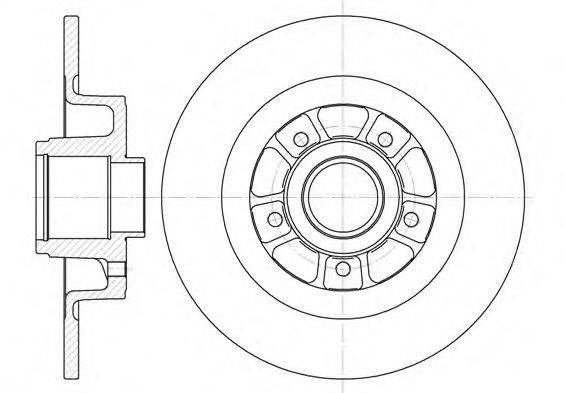 гальмівний диск 6613.00 ROADHOUSE