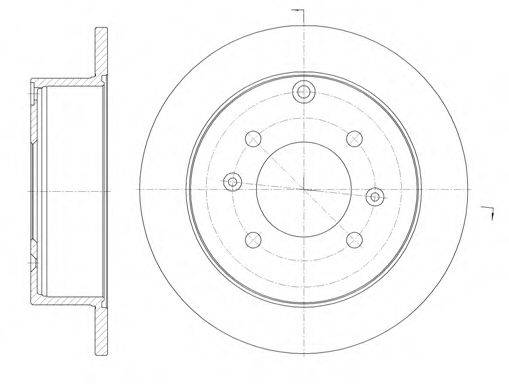 гальмівний диск 6757.00 ROADHOUSE