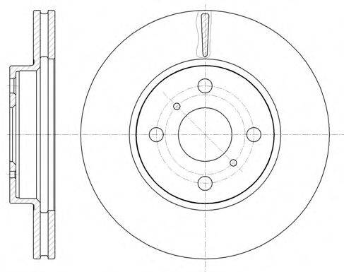 гальмівний диск 61005.10 ROADHOUSE