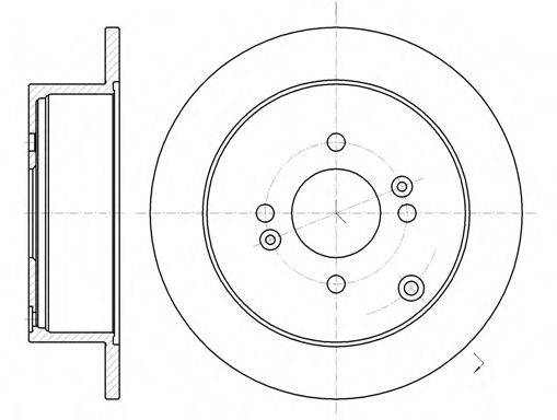 гальмівний диск 61024.00 ROADHOUSE