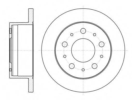 гальмівний диск 61056.00 ROADHOUSE