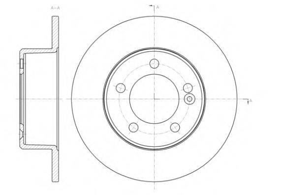 гальмівний диск 61433.00 ROADHOUSE
