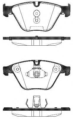 Комплект гальмівних колодок, дискове гальмо 21496.00 ROADHOUSE