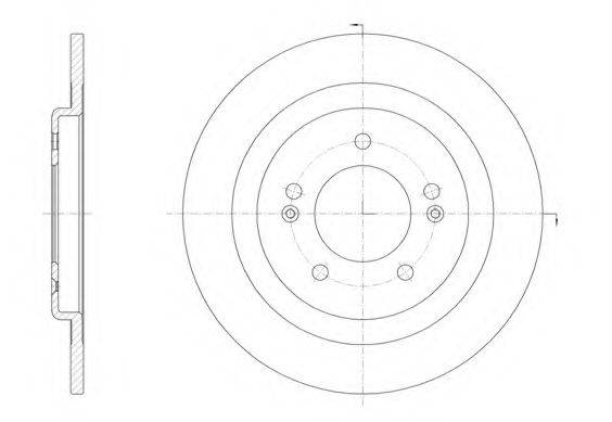 гальмівний диск 61438.00 ROADHOUSE