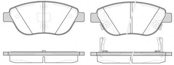 Комплект гальмівних колодок, дискове гальмо 2859.32 ROADHOUSE