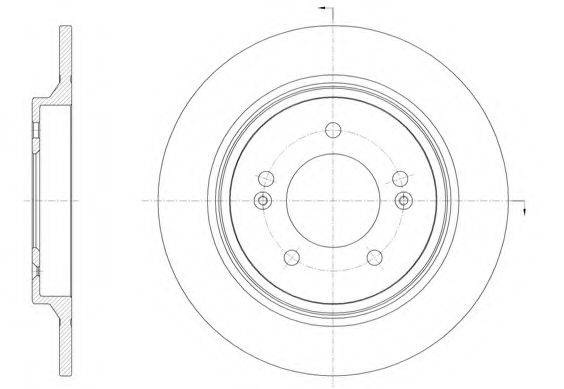 гальмівний диск 61571.00 ROADHOUSE