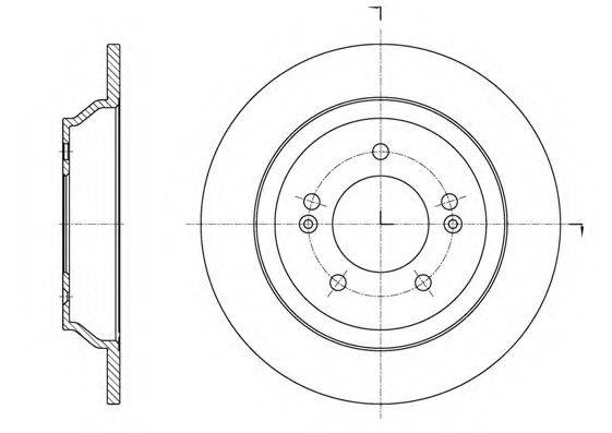 гальмівний диск 61572.00 ROADHOUSE