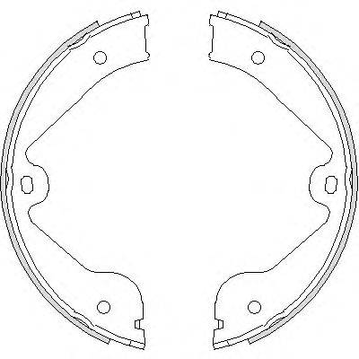 Комплект гальмівних колодок, стоянкова гальмівна система 4735.00 REMSA