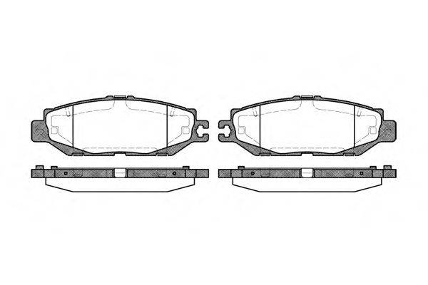 Комплект гальмівних колодок, дискове гальмо