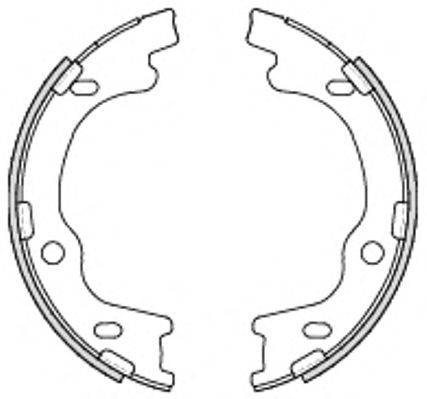 Комплект гальмівних колодок, стоянкова гальмівна система 4699.00 REMSA