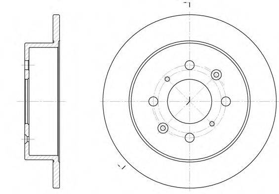 гальмівний диск 6521.00 REMSA