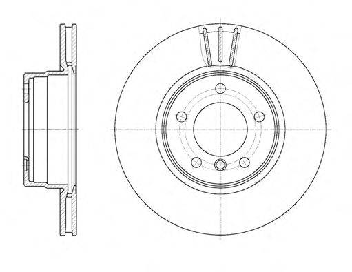 гальмівний диск 6653.10 REMSA