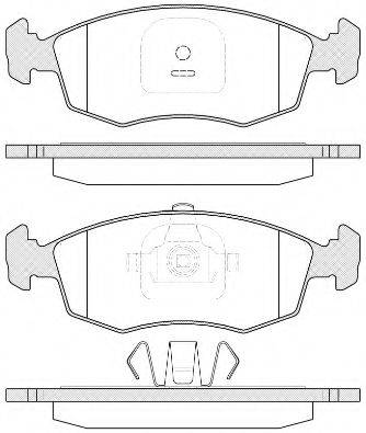 Комплект гальмівних колодок, дискове гальмо