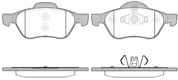 Комплект гальмівних колодок, дискове гальмо 0962.40 REMSA