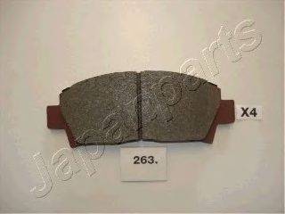 Комплект гальмівних колодок, дискове гальмо PA-263AF JAPANPARTS