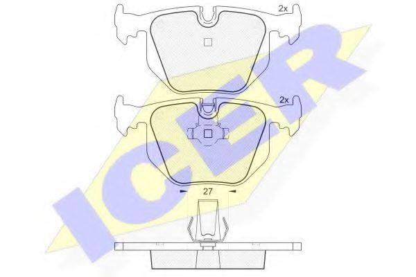 Комплект гальмівних колодок, дискове гальмо