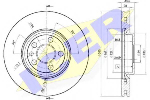 гальмівний диск 78BD4678-2 ICER