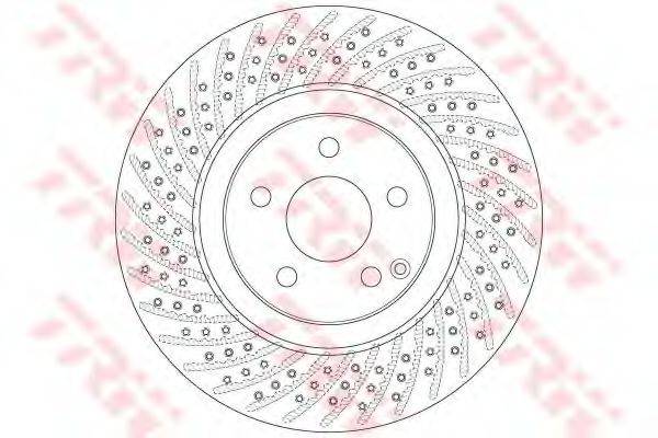 гальмівний диск DF6433S TRW