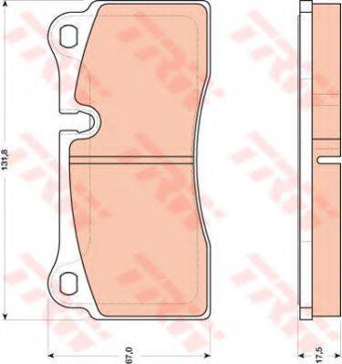 Комплект гальмівних колодок, дискове гальмо
