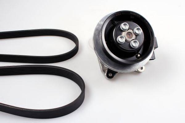 Водяний насос + комплект потічкових ременів P651 HEPU
