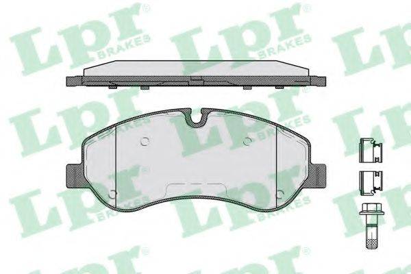 Комплект гальмівних колодок, дискове гальмо 05P1786 LPR
