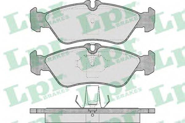 Комплект гальмівних колодок, дискове гальмо 05P610 LPR