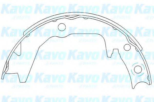 Комплект гальмівних колодок KBS-6404 KAVO PARTS