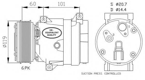 Компресор, кондиціонер 32102 NRF