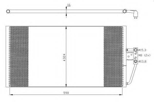 Конденсатор, кондиціонер 35295 NRF